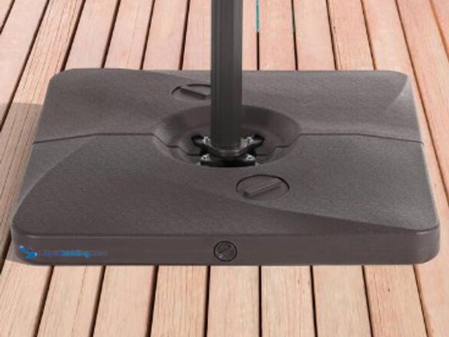 Lot 49-2022707 - 220 lb. Heavy Duty PE Outdoor Patio Umbrella Base, Black, Model # U-B, MSRP: $98.88. Unused.   Ref#S...