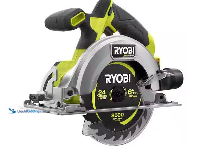 Lot 49-1548702 - RYOBI ONE+ HP 18V Brushless Cordless Compact 6-1/2 in. Circular Saw (Tool Only) Model # PSBCS01B, Sl...