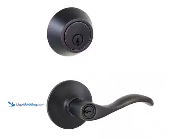 Lot 49-1575739 - Lot of (6) Defiant Naples Aged Bronze Combo Pack with Single Cylinder Deadbolt, Model # 32MYEX7D1B, ...