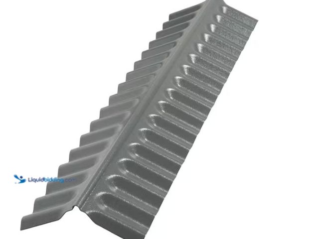 Lot 49-5580851 - QTY 6 -  Suntop
4 ft. Polycarbonate Ridge Cap Flashing in Castle Gray. Model # 109287. Unused
