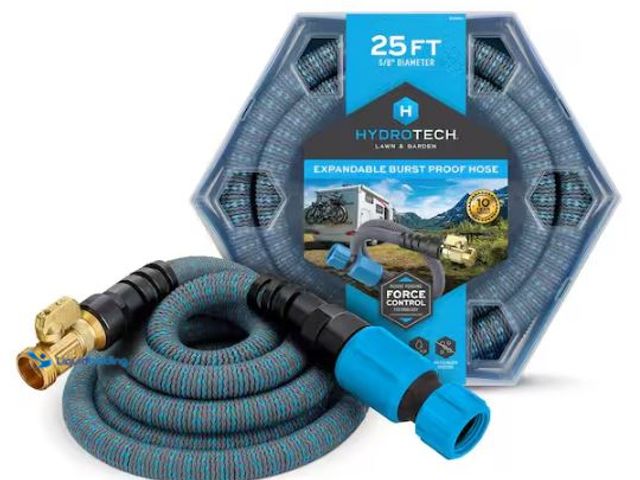 Lot 49-1549487 - Hydrotech 5/8 in. Dia x 25 ft. Expandable Garden Water Hose, Model # 8988C4, New.  Ref#LBSTORAGE