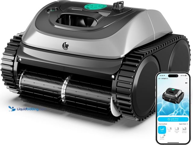 Lot 49-5439325 - WYBOT C1 Robotic Pool Vacuum for Inground Pools, 150min Runtime Cordless Pool Cleaner, 4-in-1 Wall &...