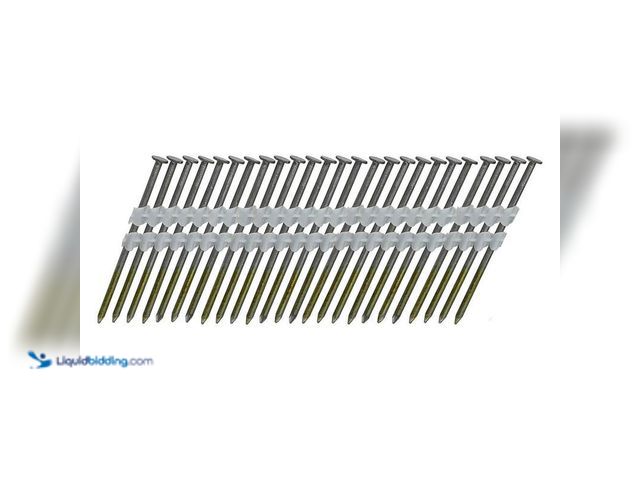 Lot 49-5412645 - Freeman 0.120 in. x 3 in. 21-Degree Plastic Collated Brite Smooth Shank Full Round Head Framing Nail...