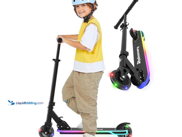 Lot 49-1578003 - Rahmory Kick Scooter for Ages 5-12,Kid, Teens. Max Load 155 LBS. Foldable, Lightweight, with Light u...