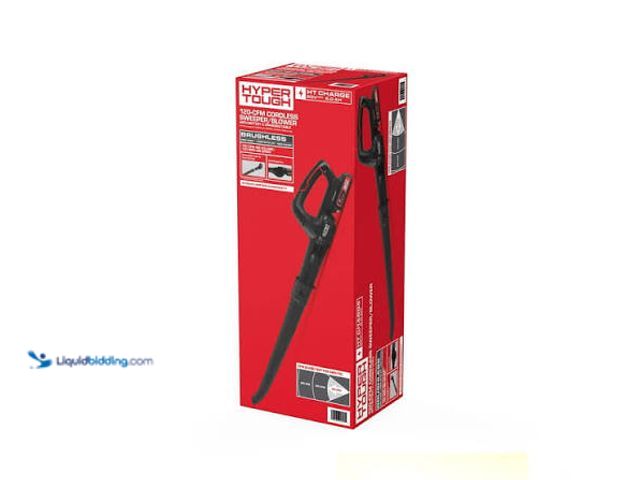 Lot 49-5544026 - Hyper Tough 120-CFM Cordless Sweeper/Blower with Battery and Charging Cable. Model: HY560105016006. ...