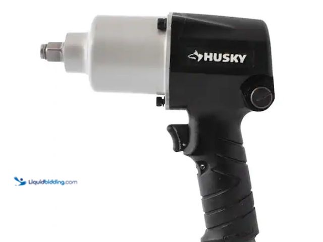 Lot 49-3433358 - Husky 1/2 in. Impact Wrench 450 ft./lbs., Model # H4440, Slightly used, Unable to test.   Ref#SB0120