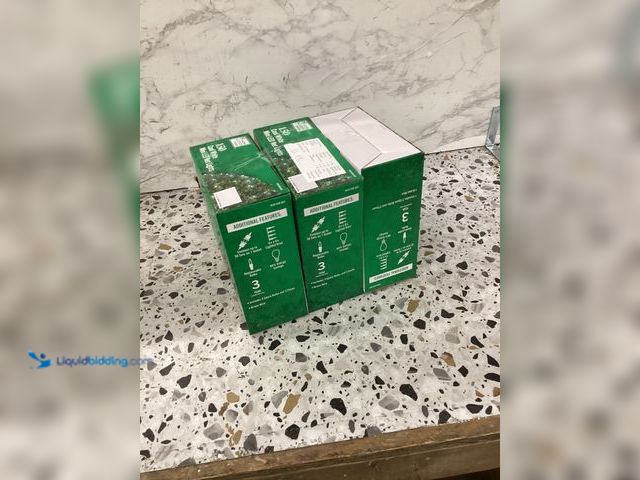 Lot 49-3531521 - NEW HOME ACCENTS HOLIDAY 150 COOL WHITE MINI LED NET LIGHTS 6FT X 4FT CHRISTMAS Item is unused in a ...