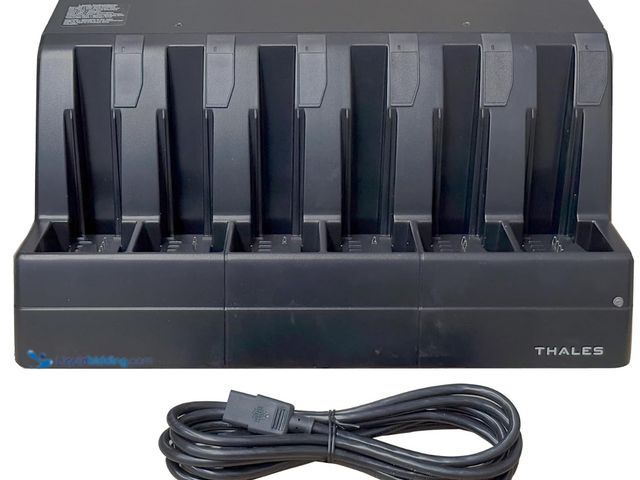 Lot 49-1519065 - Thales 6 Bay Battery Charger for PRC-148 Radios | Part Number 1600689-1 | Software Version 1.07D, Mo...
