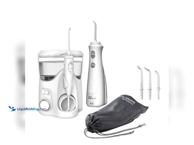 Lot 49-5538974 - Waterpik Ultra Plus and Cordless Pearl Water Flosser Combo Pack. Unused with attachments. Unable to ...