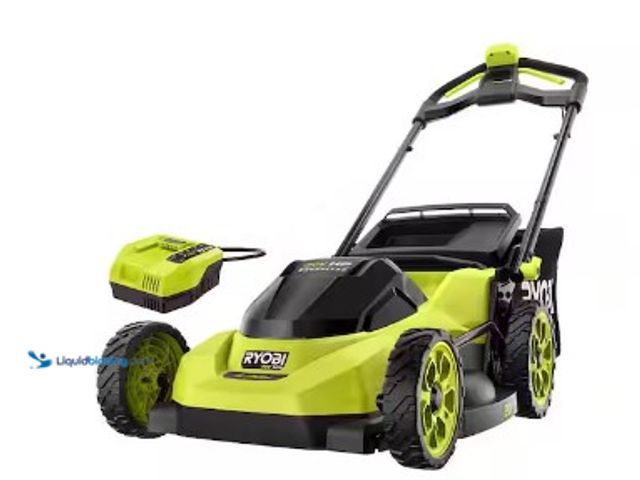 Lot 49-1625891 - RYOBI 40V HP Brushless 20 in. Cordless Battery Walk Behind Push Lawn Mower with 6.0 Ah Battery and C...
