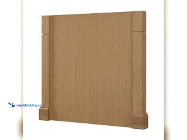 Lot 49-5459922 - Hampton Bay Avondale 38 in. W x 34.5 in. H Kitchen Island Decorative End Panel in White Oak. Model #...