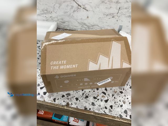 Lot 49-3539138 - Donner Stereo Audio Amplifier, 600W Peak 2 Channel Receiver with Bluetooth 5.3, Phono, Optical, Coax...