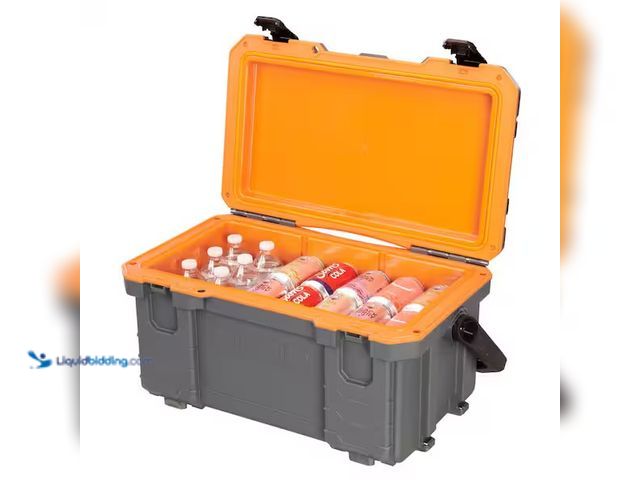 Lot 49-1807068 - Ridgid Cooler
27 Qt cold box
Compatible  with Ridgid pro tool  storage system
Used  / Only cooler