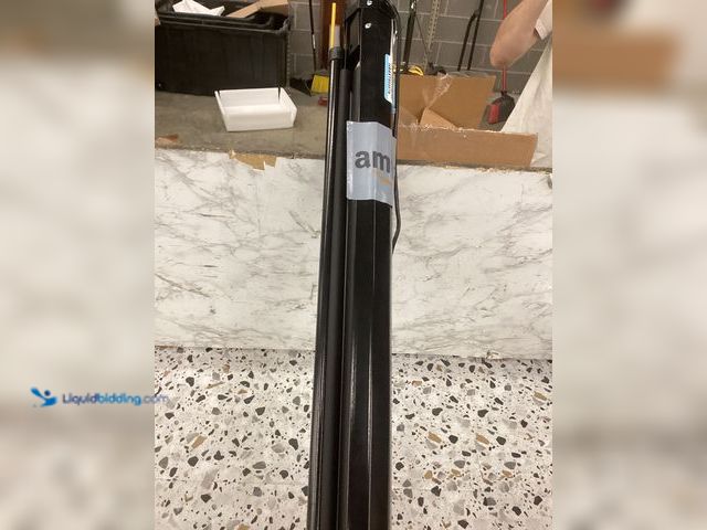 Lot 49-5452213 - 104'' Projector Screen with Remote Controller. Item is used, unable to test.