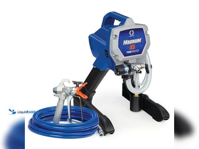 Lot 49-5454138 - Graco Magnum X5 Airless 3000 PSI Stand Paint Sprayer. Model # 262800. item used scuffs ans scratches...