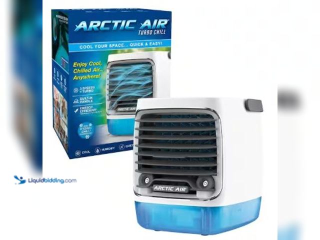 Lot 49-2022348 - Lot of (2) ARCTIC AIR Turbo Chill Desktop Evaporative Space Cooler with LED Nightlight, Model # AATC...