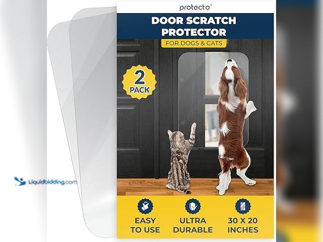 Lot 49-5461105 - ROTECTO 2 Pack Door Protector from Dog Scratching 30x20 Cat & Dog Scratch Guard for Indoor/Outdoor U...