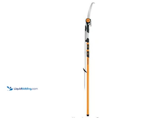 Lot 49-5555336 - Fiskars
16 ft. Extendable 1.25 in. Cut Capacity 15 in. Saw Blade Tree Pruner with Chain-Drive, Unus...