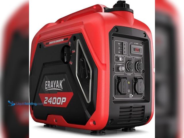 Lot 49-5476259 - ERAYAK 2400W Portable Inverter Generator for Home Use, Super Quiet Small Generator for Camping Outdo...