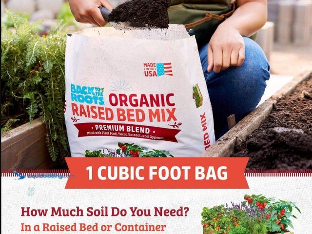Lot 49-5552831 - Back to the Roots
Organic Raised Bed Soil (1 cu.ft.) Peat-Free, Blended with Organic Fertilizer. Mo...