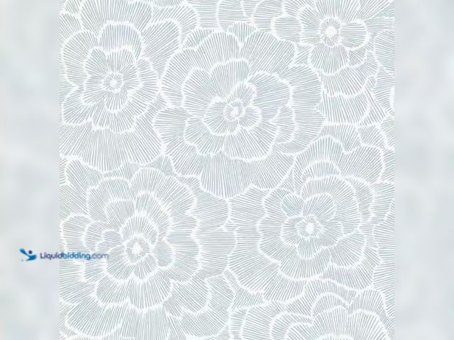 Lot 49-2005519 - Approx. (30) sq. ft. of NuWallpaper Blue Saraya Vinyl Peel and Stick Removable Wallpaper, (Covers 30...