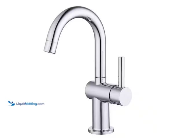 Lot 49-1622827 - Glacier Bay Dorind Single Hole Single-Handle Deck Mount High-Arc Bathroom Faucet in Polished Chrome,...