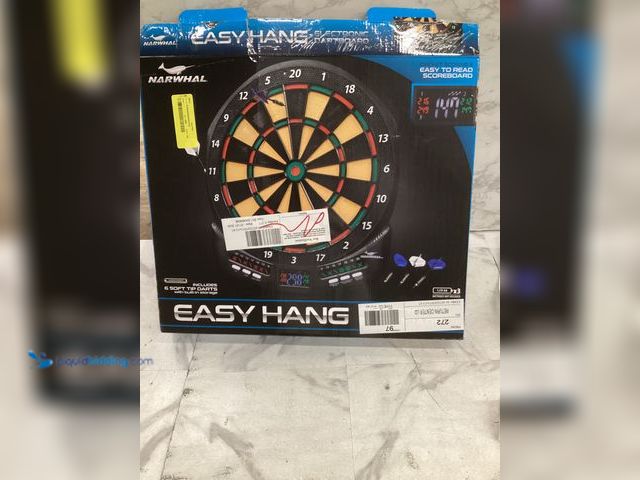 Lot 49-5551987 - EasyHang Electronic Dartboard, Used with attachments