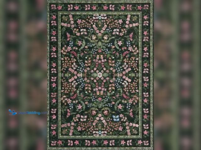 Lot 49-5485543 - Garvee 5x7 FT Area Rugs for Living Room Floral Washable Rug Vintage Large Soft Boho NonSlip. Model #...