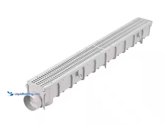 Lot 49-5573027 - NDS
Pro Series 3 in. x 40 in. Plastic Channel Drain Kit with Grate, Unused