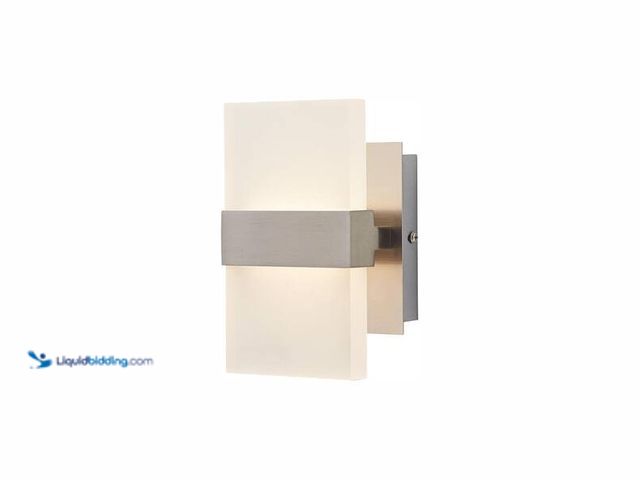 Lot 49-5452644 - Home Decorators Collection
Alberson 5 in. Brushed Nickel 2-Light LED Sconce SKU # 1004871058 Item i...