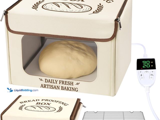 Lot 49-5488120 - Antner Folding Bread Proofing Box with 70-131°F Temp Control & 99H Timer, Front-View Window Sourdoug...