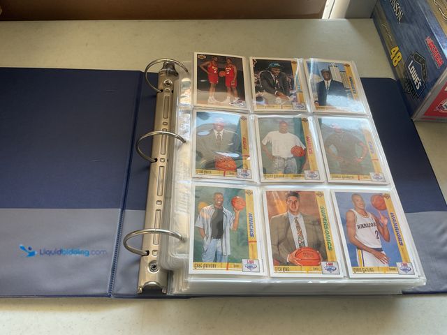 Lot 49-5341555 - BINDER FULL OF 1991-92 UPPER DECK BASKETBALL CARDS COMPLETE 500 CARD SET LOADED WITH GREAT CARDS FOR...