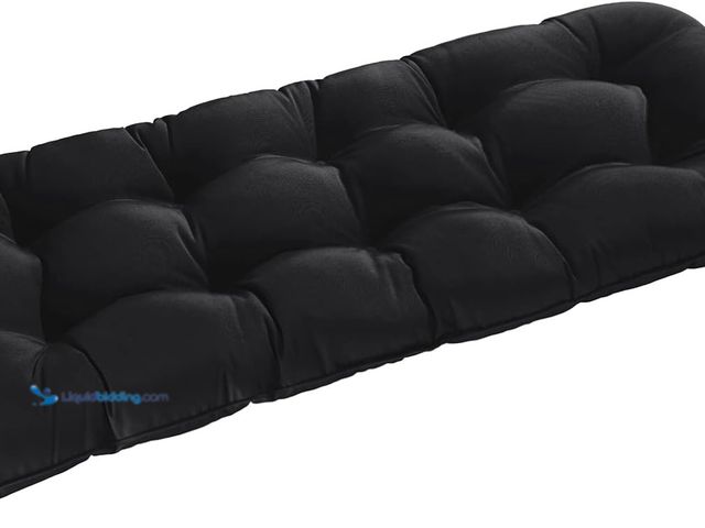 Lot 49-5406903 - downluxe Outdoor Bench Cushion for Patio Furniture, Waterproof Tufted Overstuffed Porch Swing Cushio...