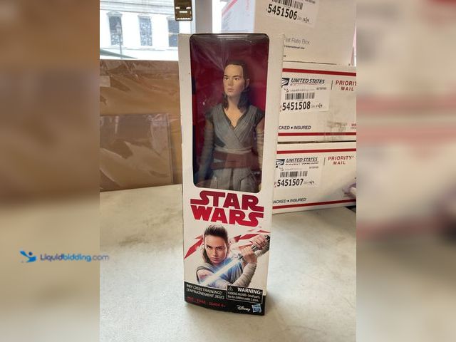 Lot 49-5451516 - Other STAR WARS REY (JEDI TRAINING) 11 INCH ACTION FIGURE IN ORIGINAL BOX BY HASBRO