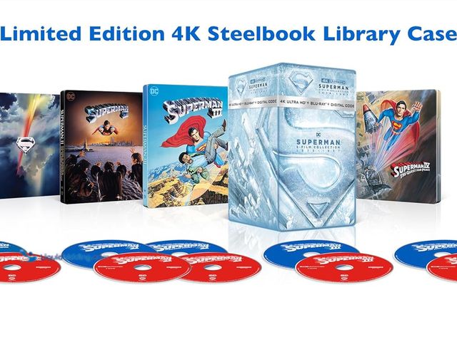 Lot 49-3528276 - Superman 5-Film Collection - Amazon Exclusive (4K Ultra HD Steelbooks + Blu-ray + Digital)[Model: B0...