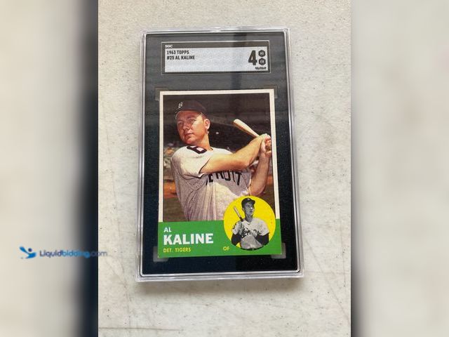 Lot 49-1505789 - COLLECTIBLE WOW GRADED CARD! 1963 TOPPS AL KALINE #25 SGC GRADED 4 VG-EX #COINS0122