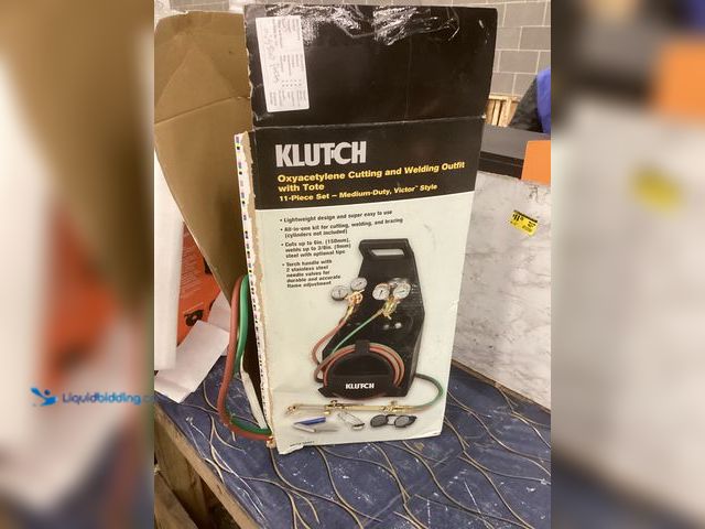 Lot 49-3539665 - Klutch Oxyacetylene Cutting and Welding Outfit with Tote Item is used with missing pieces