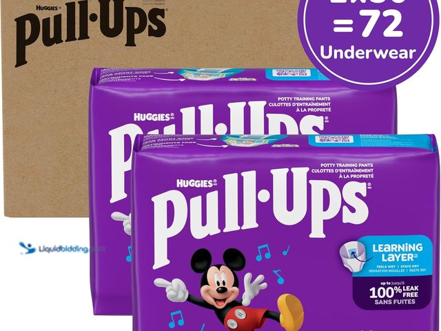 Lot 49-5543693 - Pull-Ups Boys' Potty Training Pants, Size 6T-7T Training Underwear (55-75 lbs), 72 Count. New