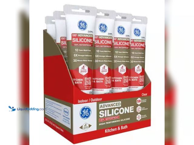 Lot 49-1519241 - GE Advanced Silicone 2 Caulk 2.8 oz Kitchen and Bath Sealant Clear (12-pack) Model#2812563, New  Ref...