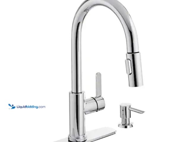 Lot 49-2020525 - Glacier Bay Paulina Single-Handle Pull-Down Sprayer Kitchen Faucet with TurboSpray, FastMount and So...
