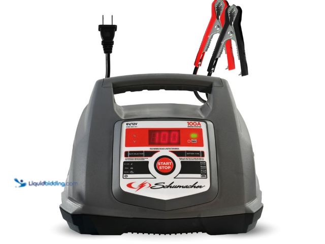 Lot 49-1622900 - Schumacher Electric 6A Car Battery Charger and 100A Engine Start, Maintainer, 30A Boost, Battery and...