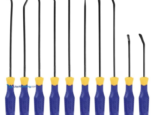 Lot 49-1975776 - New 10pcs Pick And Hook Tools Set, Pick Tool Set Car Auto Oil Seal/O-Ring Seal Gasket Pick Hooks Pul...