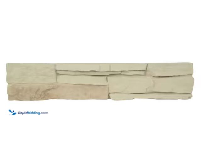 Lot 49-2005486 - Approx. (24) sq. ft. of MSI Bayside Cream Ledger 9 in. x 19.5 in. Textured Cement Concrete Look Wall...