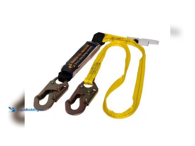 Lot 49-3430444 - Guardian Fall Protection 6 ft. Shock Absorbing Lanyard, Model # 01220, Unused.   Ref#SR0114