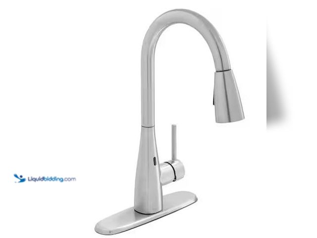 Lot 49-5486129 - Glacier Bay
Vazon Touchless Single Handle Pull-Down Sprayer Kitchen Faucet in Stainless Steel Inter...