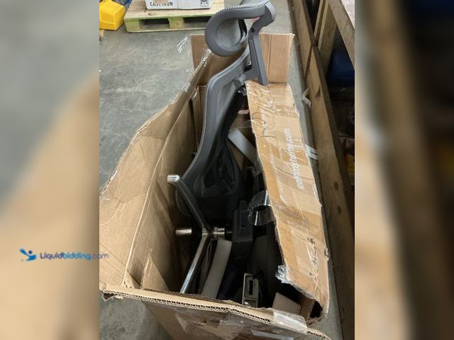 Lot 49-5463810 - Gray Ergomatic Chair (scuffs and scratches) (hardware/attachments included) Used