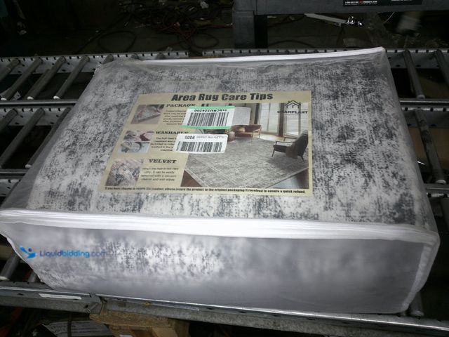 Lot 49-3464359 - 9X12', Indoor Abstract Area Rug, Multi Color Grey, White, Unused   Ref#4G-0801