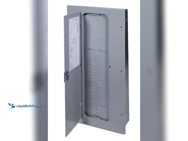 Lot 49-5436181 - GE PowerMark Gold 100 Amp 32-Space 32-Circuit Indoor Main Breaker Circuit Breaker Panel. Model # TM3...