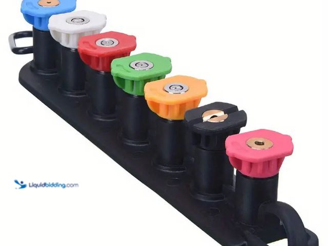 Lot 49-1814165 - 7 pcs High-Pressure Washer Nozzle Tips