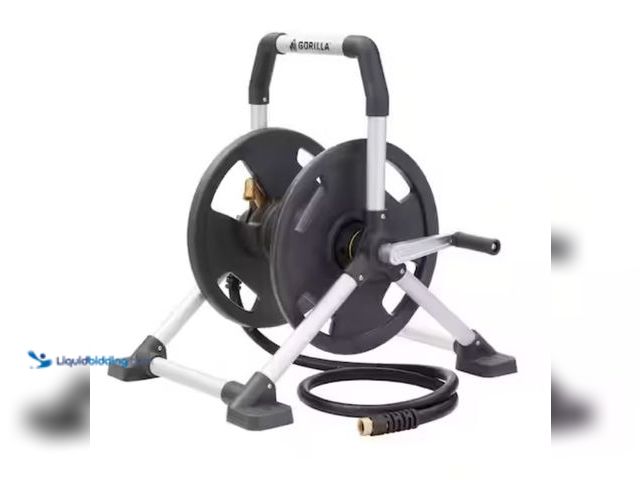 Lot 49-2005958 - Gorilla 150 ft. Aluminum Zero Rust Hose Reel, Model # GRS-150H, Used, Scuffs & scratches.   Ref#ASB0...